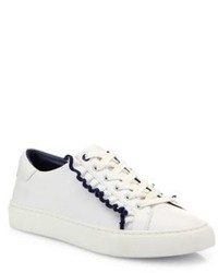Tory Burch Ruffled Leather Sneakers