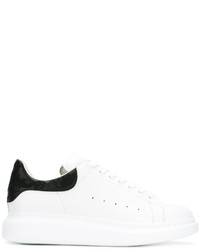 Alexander McQueen Skull Embroidered Big Sole Sneakers