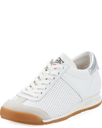 Ash Soul Perforated Lace Up Sneaker