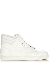 Christian Louboutin Sporty Dude High Top Leather Trainers