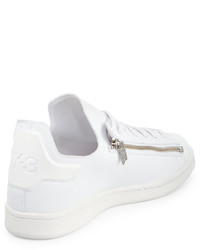 Y-3 Stan Zip Side Leather Sneaker White