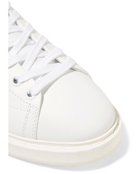 Golden Goose Deluxe Brand Starter Glitter Trimmed Leather Sneakers White