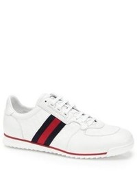 Gucci Striped Leather Sneakers
