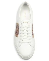 Paul Smith Striped Low Leather Sneakers