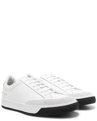 Common Projects Tennis Pro Suede Trimmed Leather Sneakers