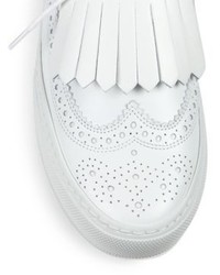 Robert Clergerie Tolka Leather Brogue Sneakers