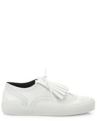 Robert Clergerie Tolka Leather Brogue Sneakers