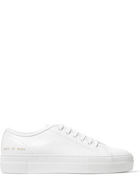 Common Projects Tournat Leather Sneakers White