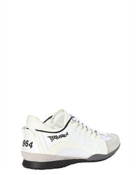 DSQUARED2 Two Tone Leather Nylon Sneakers