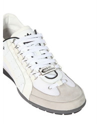 DSQUARED2 Two Tone Leather Nylon Sneakers