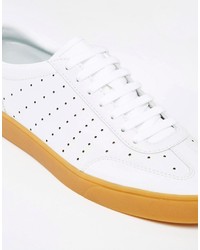 Fred Perry Umpire Perforated Leather Sneakers