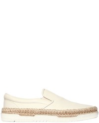 Valentino Textured Leather Espadrille Sneakers