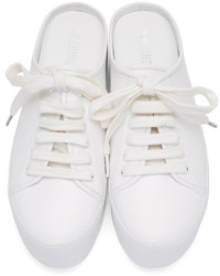 Opening Ceremony White Cici Lace Up Slide Sneakers