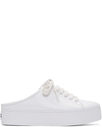 Opening Ceremony White Cici Lace Up Slide Sneakers
