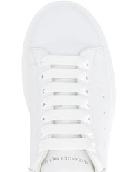 Alexander McQueen White Mono Oversized Sole Sneakers