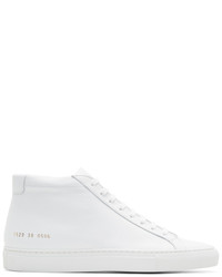 Common Projects White Original Achilles Mid Sneakers