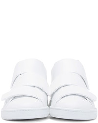 Acne Studios White Triple Mid Top Sneakers