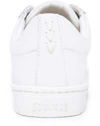 Soludos X Ashkahn Embroidered Lace Up Sneakers