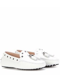 Tod's Heaven Embellished Leather Loafers