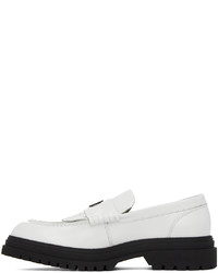 Fred Perry White Tassel Loafers