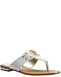 Isola Alary Ii Patent Leather Thong Sandals