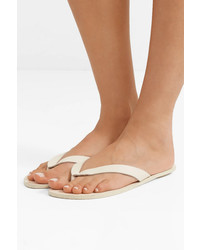 Tibi Bryan Leather Flip Flops