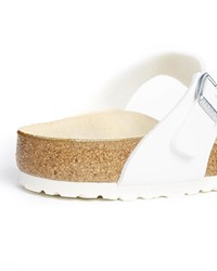 Birkenstock Gizeh White Flat Regular Fit Sandals