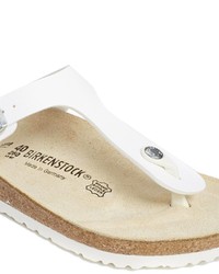 Birkenstock Gizeh White Flat Regular Fit Sandals