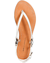 Diane von Furstenberg Leather Thong Sandals