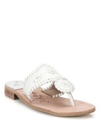 Jack Rogers Palm Beach Leather Thong Sandals