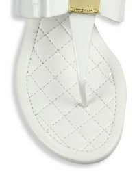 Cole Haan Tali Bow Patent Leather Thong Sandals