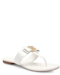 Cole Haan Tali Bow Patent Leather Thong Sandals