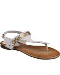Westbuitti Kiki 10 White Thong Sandals