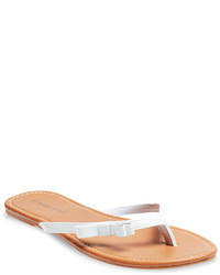Wet Seal Patent Leather Bow Flip Flops
