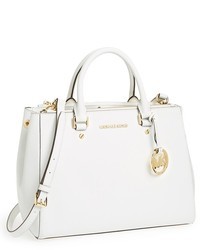 White Leather Tote Bag