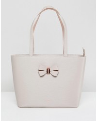 Ted Baker Bow Shopper In Leather