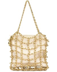 Chanel Vintage Chain Cage Tote