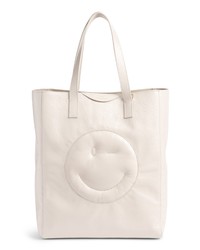 Anya Hindmarch Chubby Smiley Leather Tote