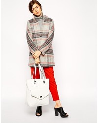 Asos Collection Pocket Front Shopper Bag In Scratchy Fabric