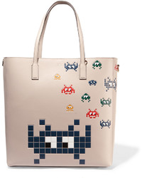 Anya Hindmarch Ebury Embossed Leather Tote Ivory