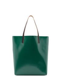 Marni Green And Off White Pvc Shopping Tote