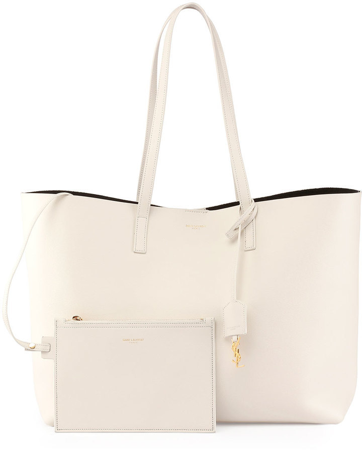 ysl white tote