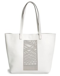 Sole Society Laser Cut Panel Faux Leather Tote