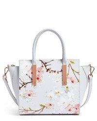 Ted Baker London Blossom Leather Tote Grey