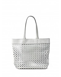 Milly Perforated Leather Tote