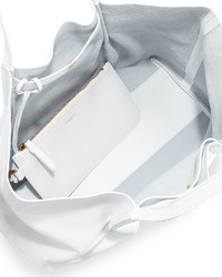Nina Ricci New Ondine Leather Tote Bag Off White