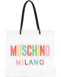 Moschino Rainbow Logo Tote Bag