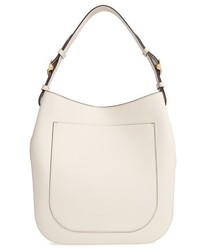 Burberry Small Elmstone Leather Tote Ivory