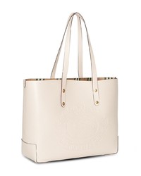 Burberry Small Embossed Crest Leather Tote
