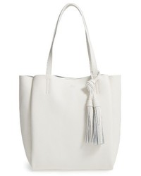 Vince Camuto Small Taja Leather Tote With Tassel Charm Blue